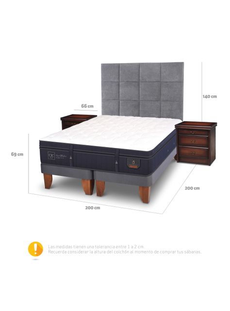 Cama Europea Super Premium Super King + Muebles Tamesis-1