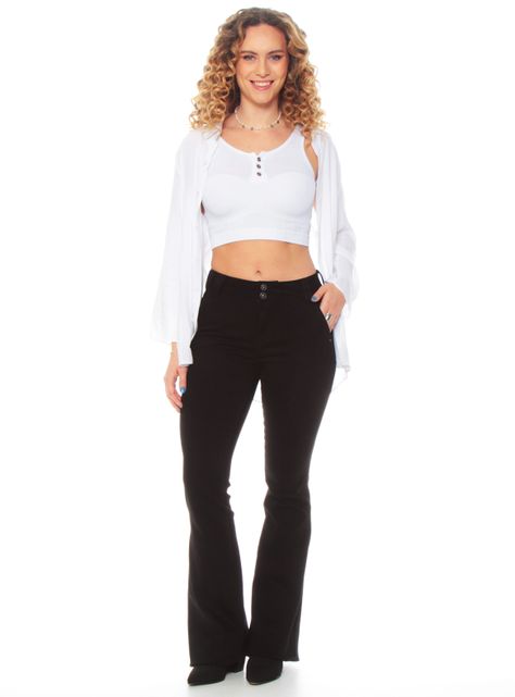 Jeans Flare 2 Botones-3