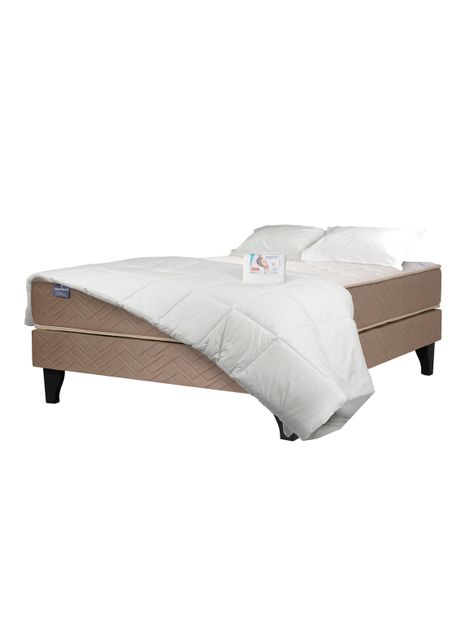 Cama Europea Bamboo 2 Plazas + Textil-0
