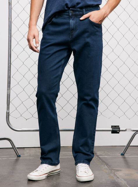Jeans Slim 1 Azul Oscuro-0