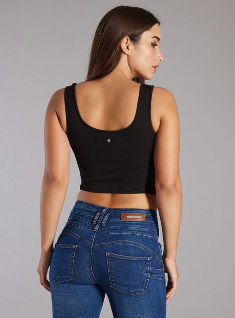 Polera Tipo Corset Detalle Malla-2