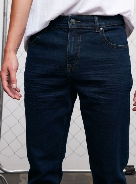 Jeans Cinco Bolsillos Slim 1 Azul Oscuro-2