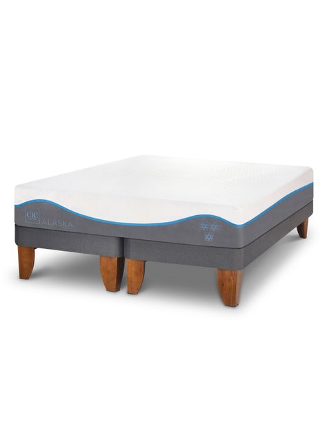 Cama Europea Alaska 2 Plazas Base Dividida-0