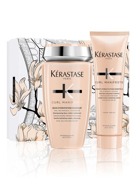 Set Cabello Rizado Curl Manifesto Shampoo Bain Hydratation Douceur 250 ml + Acondicionador Fondant Hydratation Essentielle 250 ml-0