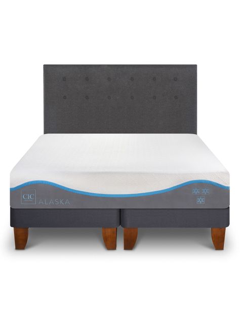 Cama Europea Alaska King + Set Muebles Tigris-0