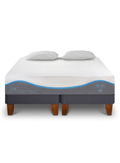 Cama Europea Alaska King + Set Muebles Milan-3