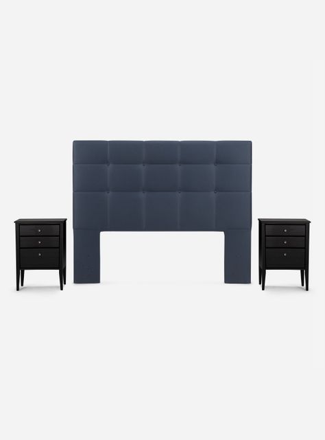 Cama Europea Autonomy 2 Plazas Base Dividida + Respaldo + 2 Veladores-2