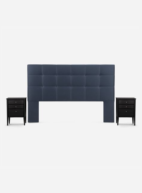 Cama Europea Autonomy King + Respaldo + 2 Veladores-2