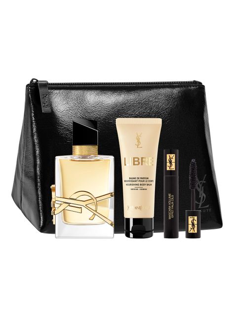 Set Libre Eau de Parfum 50 ml + Crema corporal 50 ml + Mascara volume effet faux cils 2 ml + Pouch-0