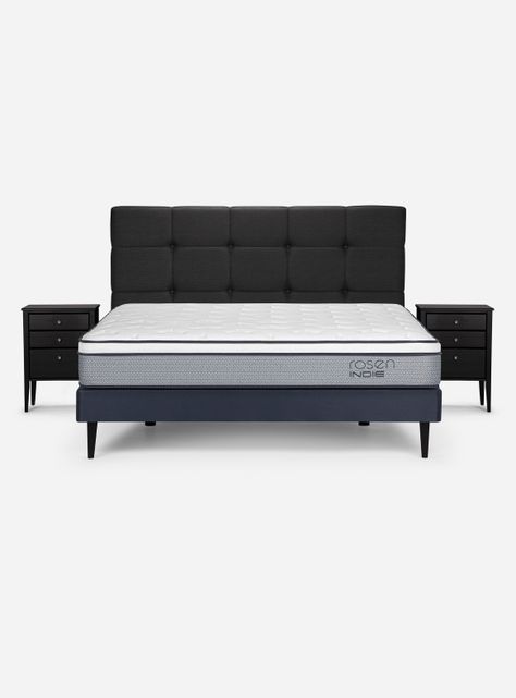Cama Europea Indie 2 Plazas + Set de Muebles Issey-1