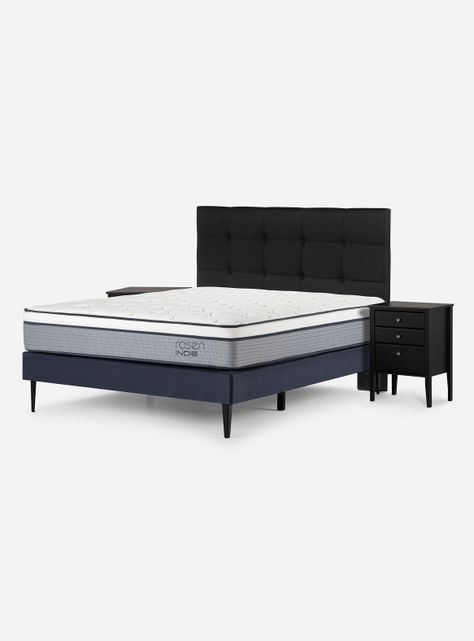 Cama Europea Indie 2 Plazas + Set de Muebles Issey-0