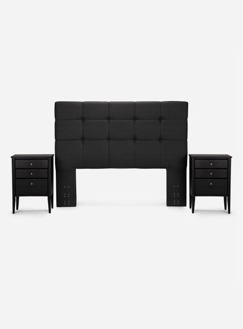Cama Europea Indie 2 Plazas Base Dividida + Set Muebles Issey-2