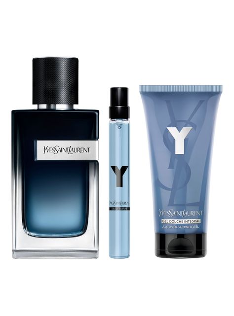 Set Perfume Y Yves Saint Laurent EDP Hombre 100 ml + 10 ml + Shower Gel 50 ml-0