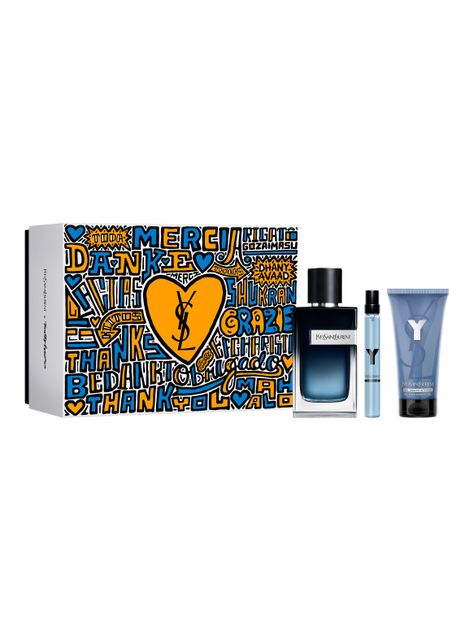 Set Perfume Y Yves Saint Laurent EDP Hombre 100 ml + 10 ml + Shower Gel 50 ml-1