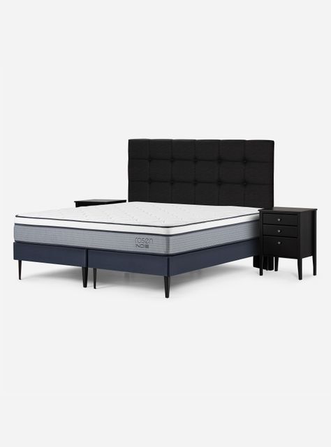 Cama Europea Indie King + Set de Muebles Issey-0