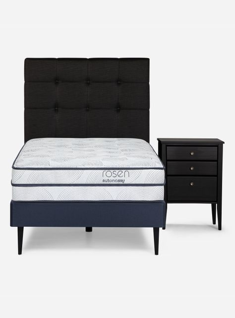 Cama Europea Autonomy 1.5 Plazas + Set Muebles-1