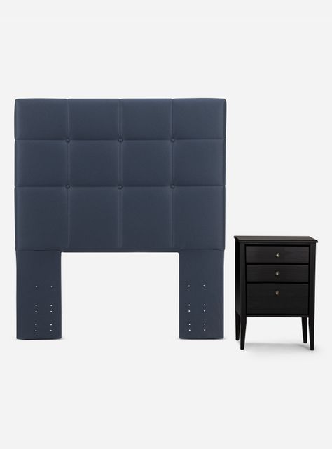 Cama Europea Indie 1.5 Plazas + Velador + Respaldo Issey-2