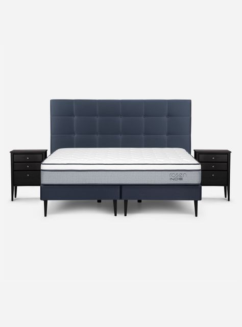 Cama Europea Indie King + Set Muebles Issey-1