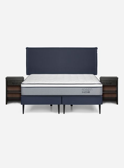Cama Europea Indie King + Set Muebles Maurice-1