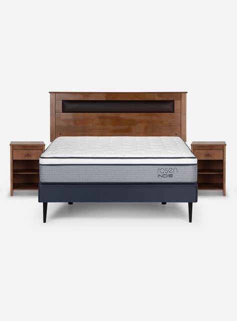 Cama Europea Indie 2 Plazas + Set Muebles Ferrara-1