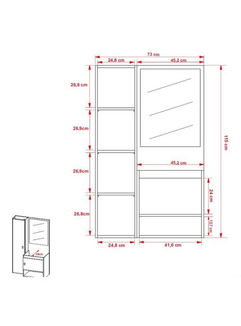 Mueble Baño Aéreo 2 Puertas con Lavamanos y Espejo-1