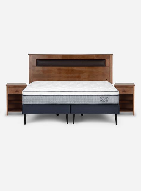 Cama Europea Indie King + Set Muebles Ferrara-1