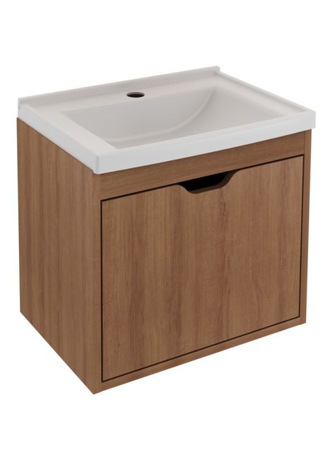 Mueble Baño Aéreo 1 Puerta + Lavamanos-0