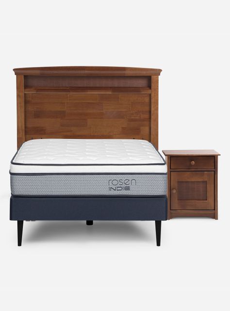 Cama Europea Indie 1.5 Plazas + Set Muebles-1