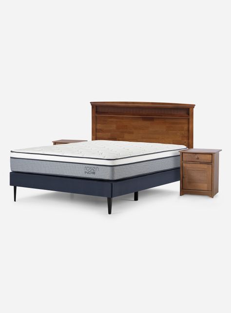Cama Europea Indie 2 Plazas + Set Muebles Vene-0