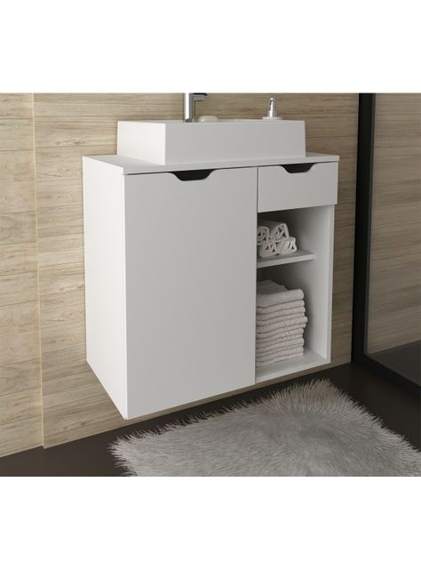 Mueble Aéreo Baño con Lavamanos 1 Cajón 1 Puerta-3