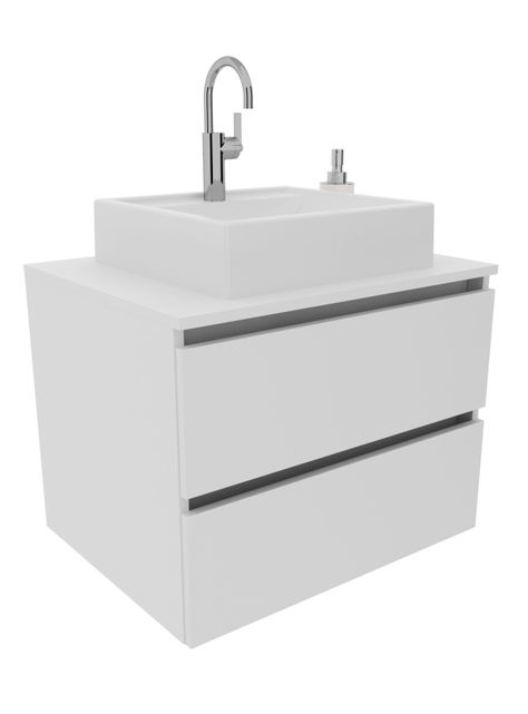 Mueble Baño Aéreo 2 Cajones con Lavamanos-0