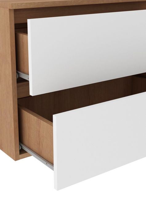 Mueble Baño Aéreo con Lavamanos 2 Cajones-3