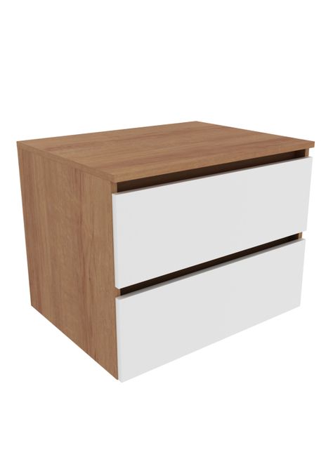 Mueble Baño Aéreo con Lavamanos 2 Cajones-0
