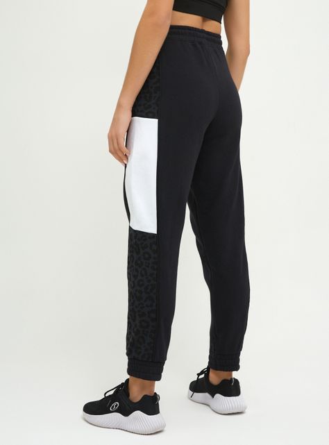 Pantalón Jogger Color Block Animal Print-1