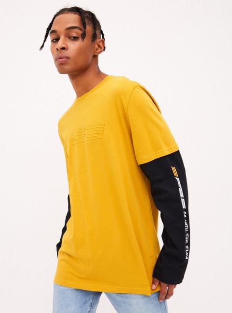 Polera Bicolor Cuello Redondo-0