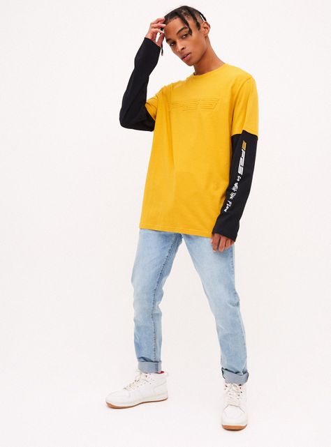 Polera Bicolor Cuello Redondo-3