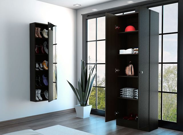 Combo Dormitorio Dreams 3: Clóset 2P + Zapatero Wengue-2