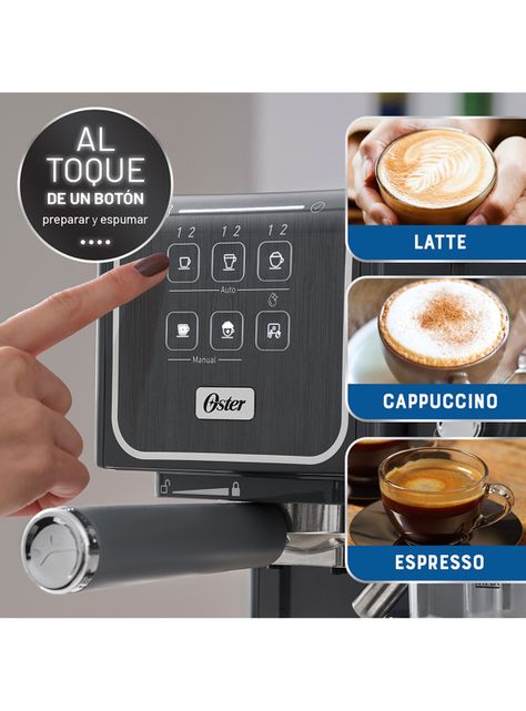 Cafetera Espresso PrimaLatte Touch Gris BVSTEM6801M-4