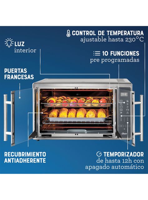 Horno Digital con Freidora de Aire 42 Litros TSSTTVFDDAFNS-7