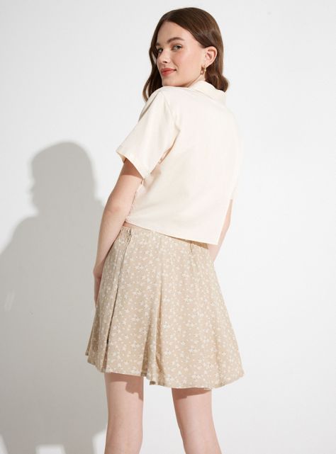 Mini Falda Estampada Vuelos-1