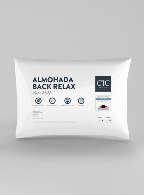 Almohada Fibra Back Relax 50 x 70 cm-0