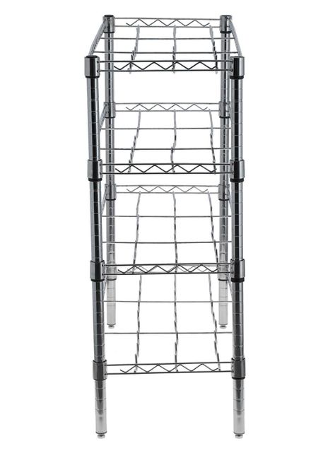 Rack Acero Cromado 36 Botellas Vino 35 x 90 x 84 cm-3