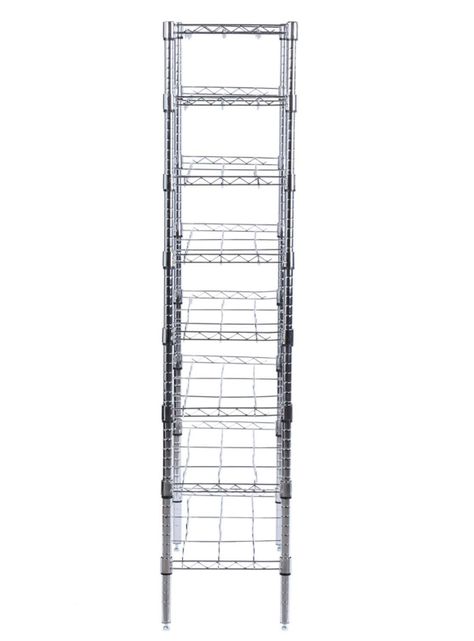 Rack Acero Cromado 72 Botellas Vino 36 x 91 x 160 cm-2