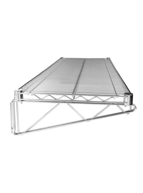 Repisa para Muro Acero Cromado 46 x 152 cm-2