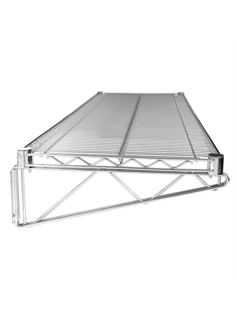 Repisa para Muro Acero Cromado 46 x 91 cm-1