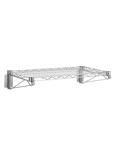 Repisa para Muro Acero Cromado 36 x 107 cm-0