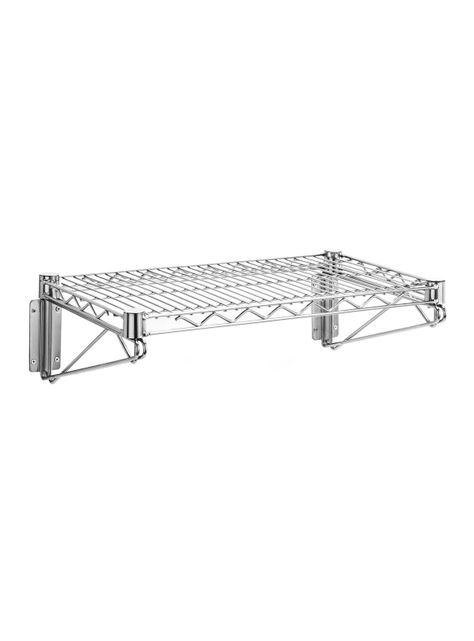 Repisa para Muro Acero Cromado 36 x 61 cm-0
