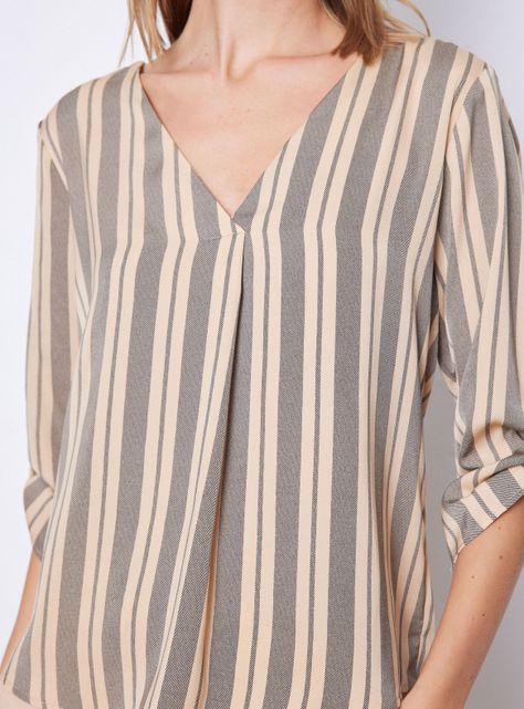 Blusa Detalle En Mangas-3