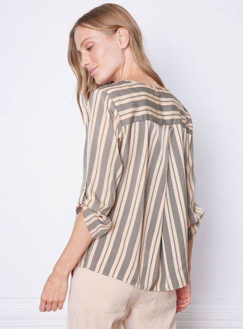 Blusa Detalle En Mangas-1