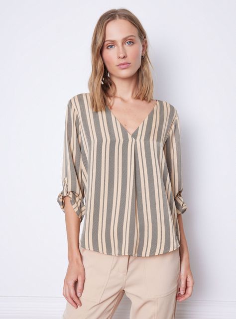 Blusa Detalle En Mangas-0